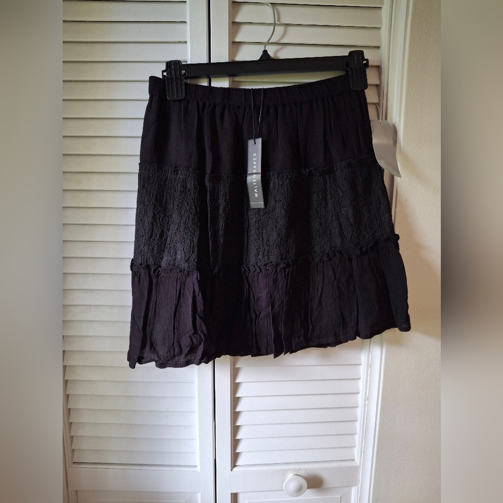 Walter Baker Elegant Black Mini Skirt